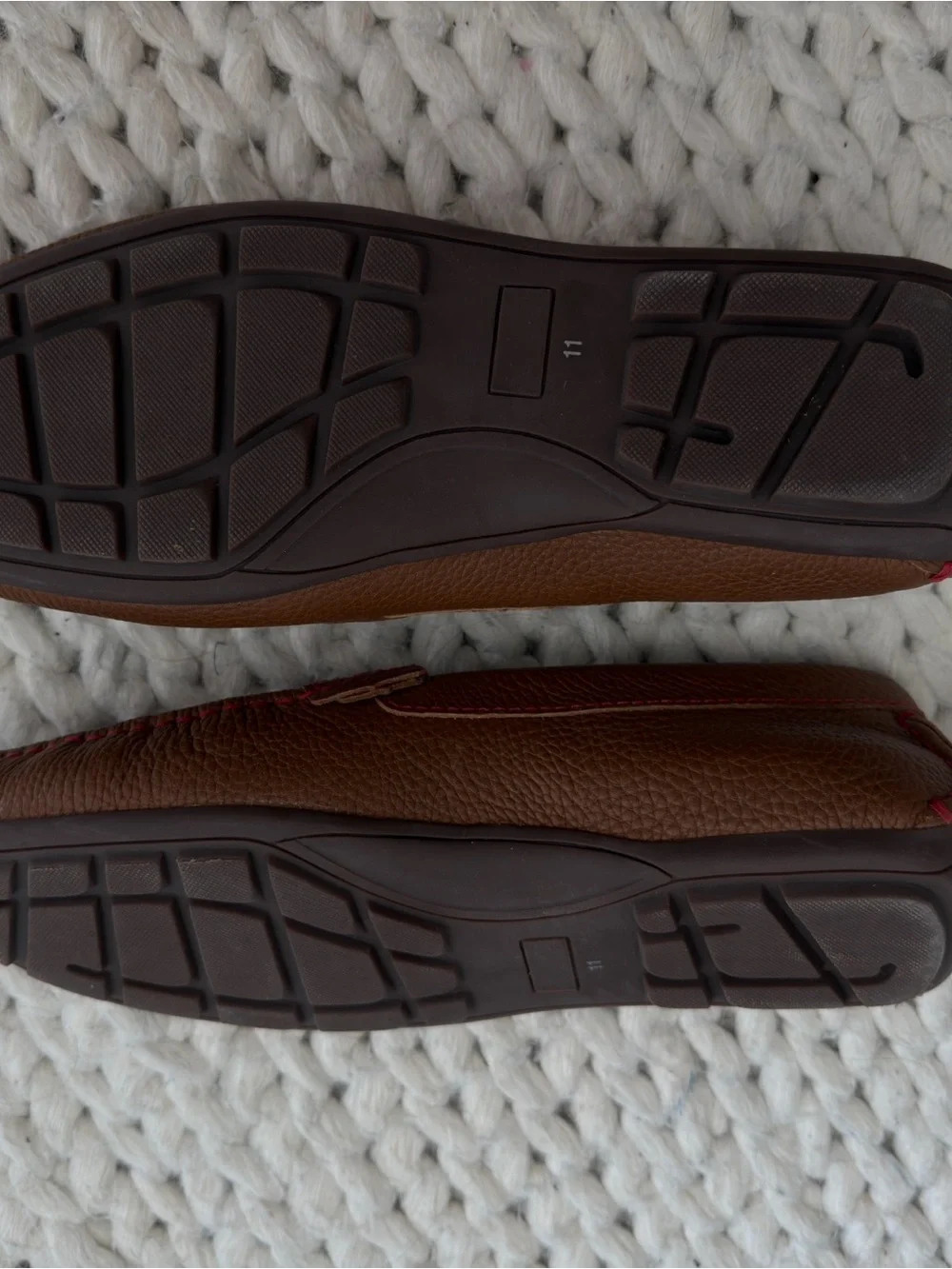 Driver Club USA Men's Brown Leather Penny Loafers